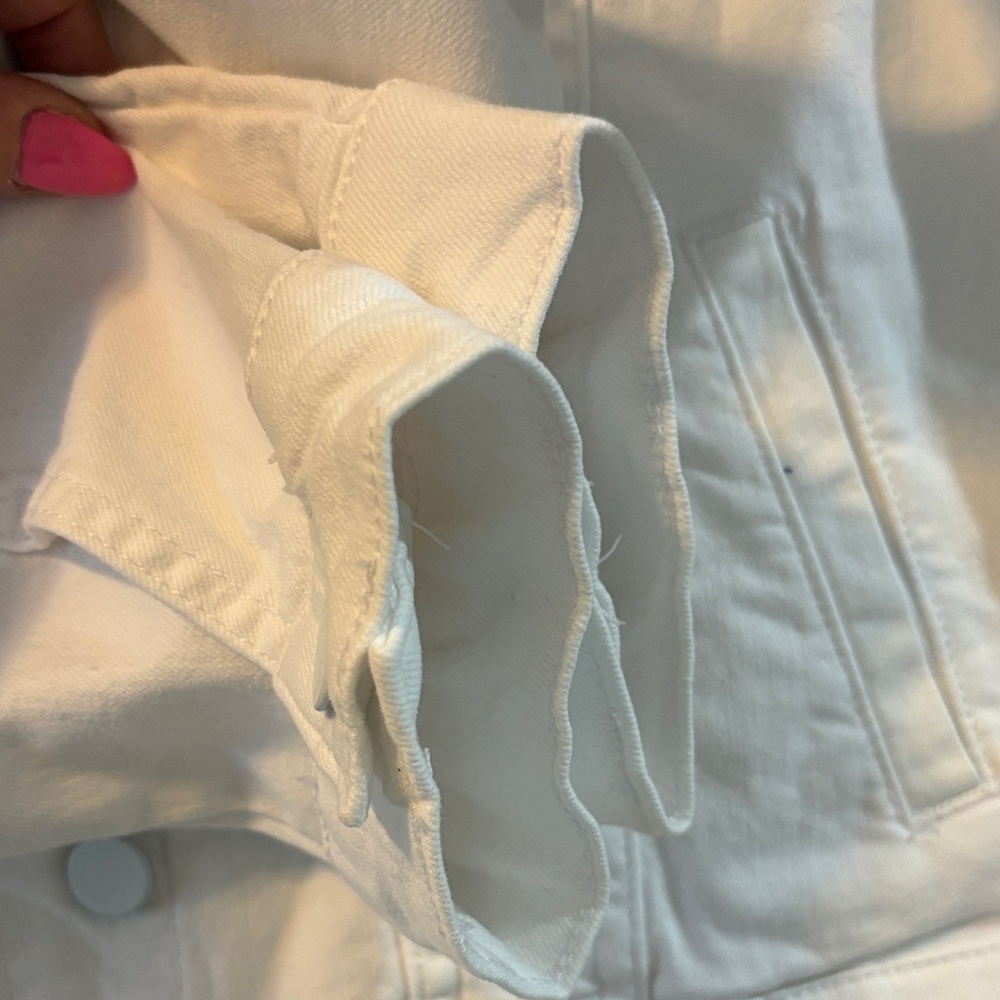 Kut from the Kloth Women's Crisp White Jean Jacket - Picture 6 of 8